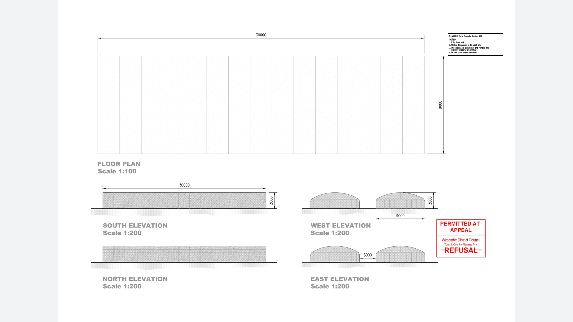 Farmland with planning permission for polytunnels in Stokenchurch