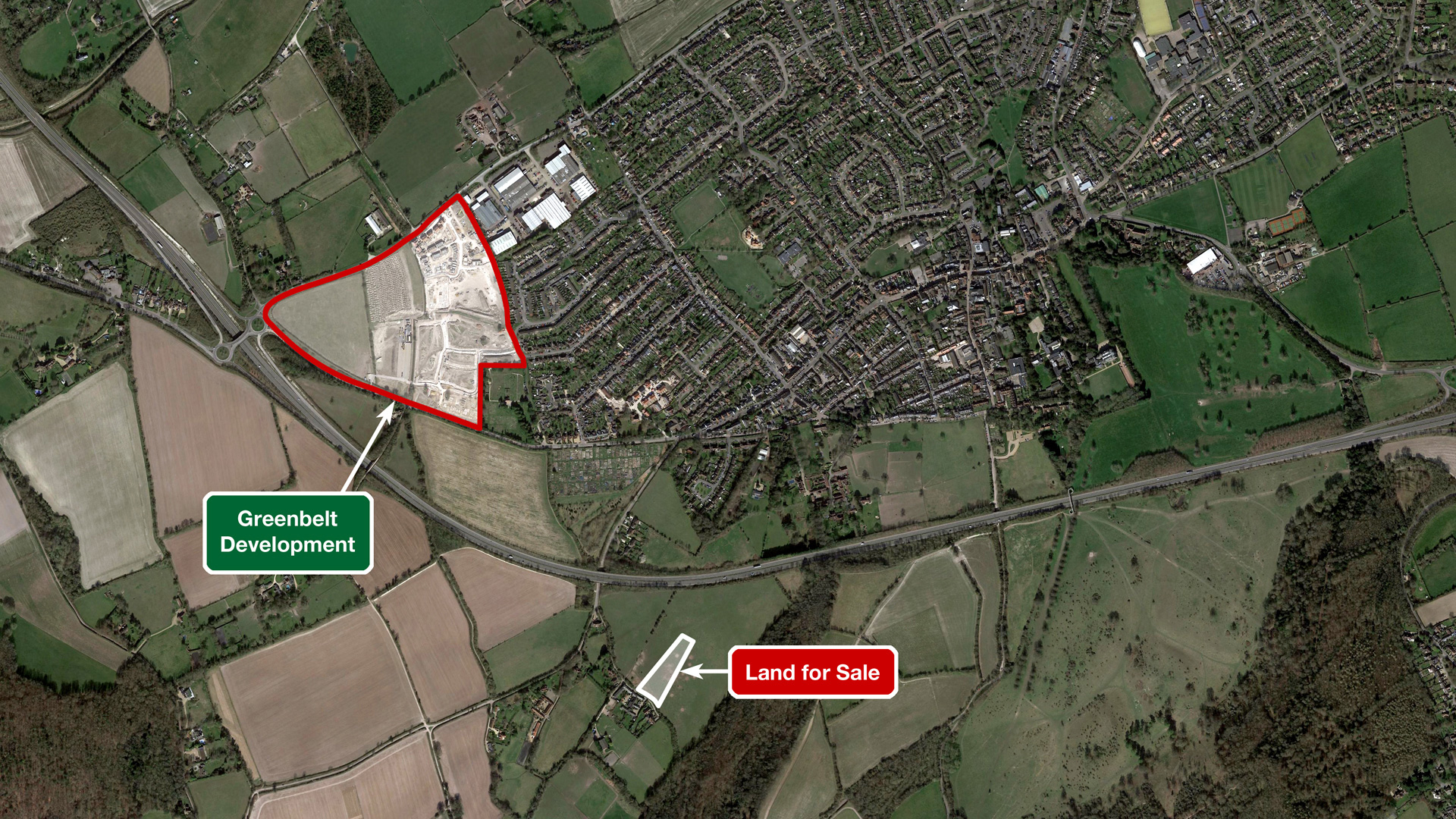 Green Belt development near land for sale in Tring