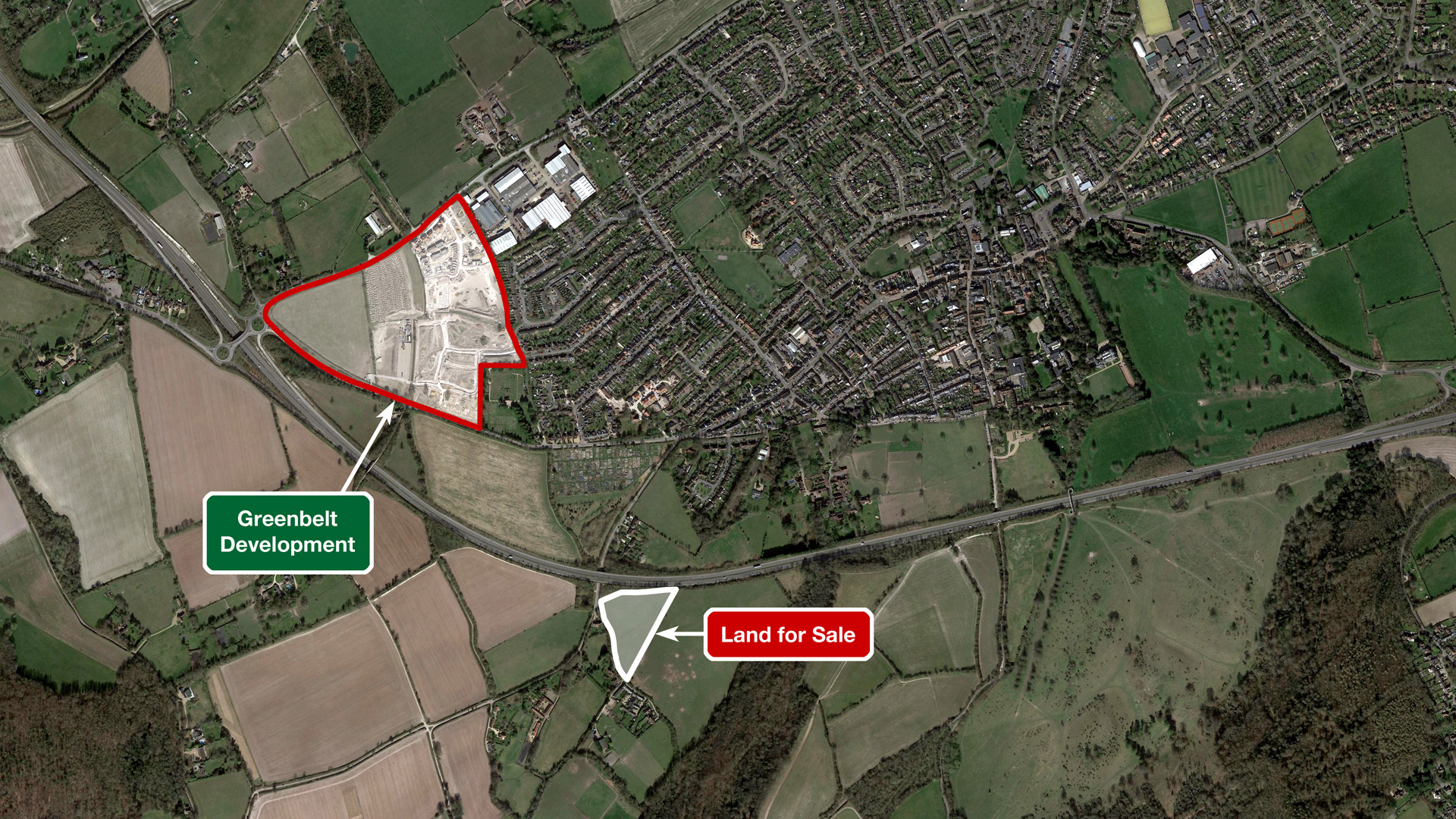 Green Belt development near land for sale in West Leith, Tring