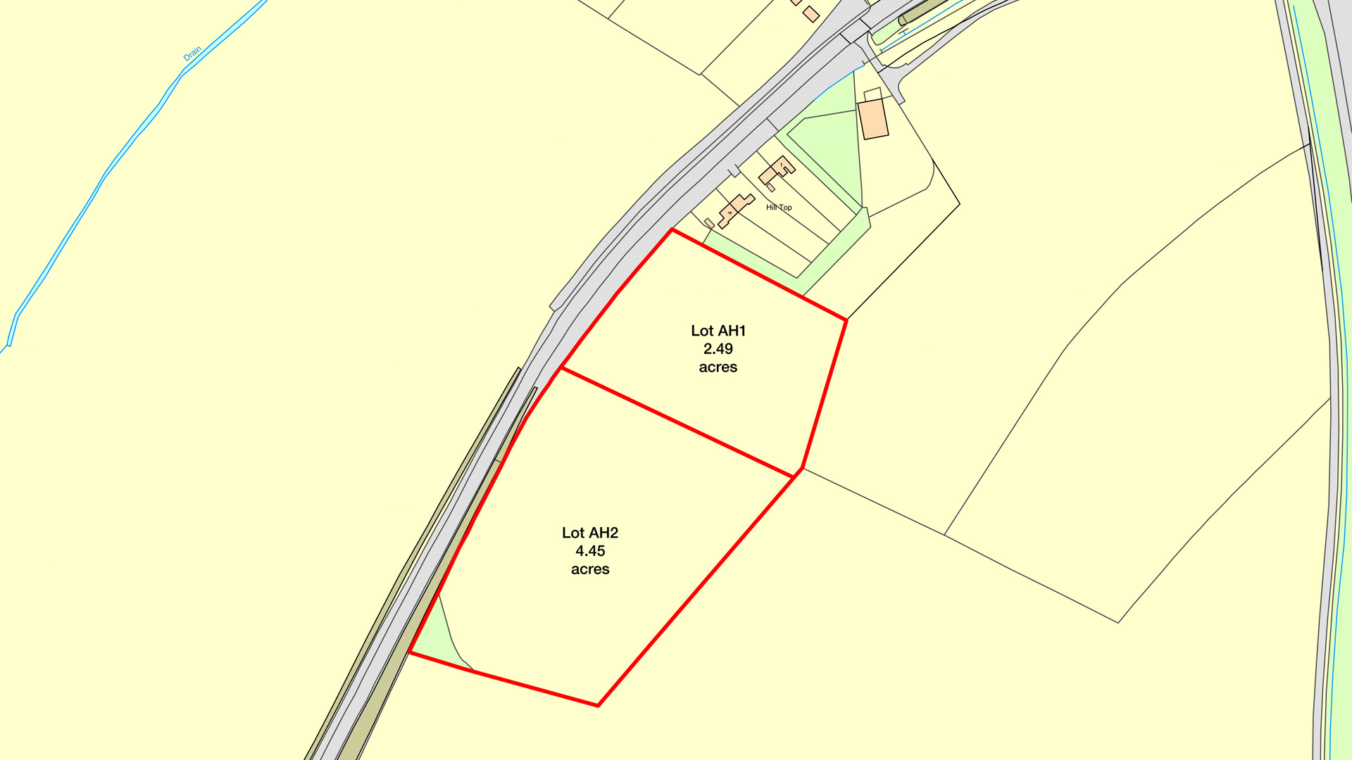 Land for sale in Alconbury Weston site plan