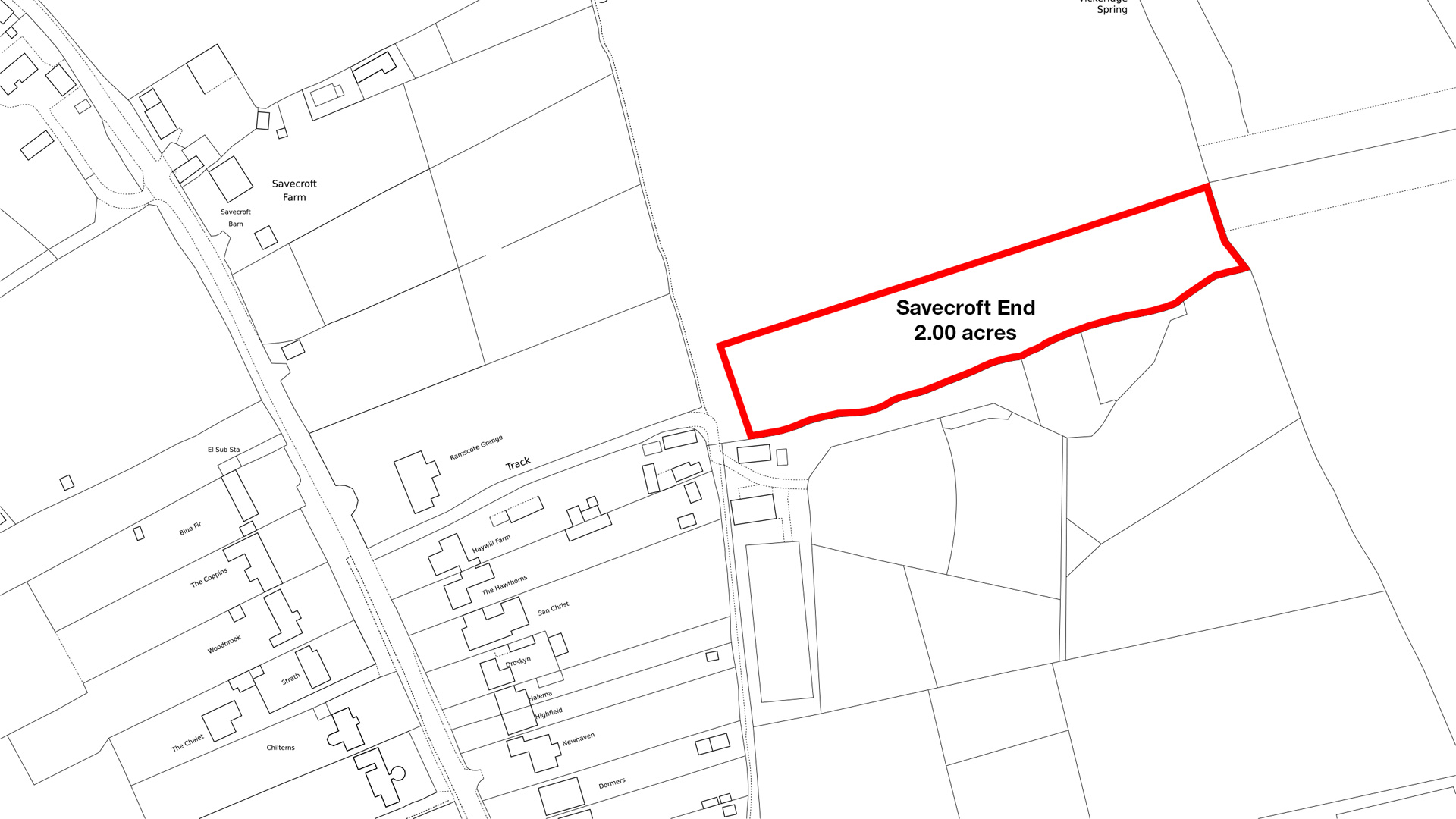 Land for sale in Bellingdon, Chesham site plan