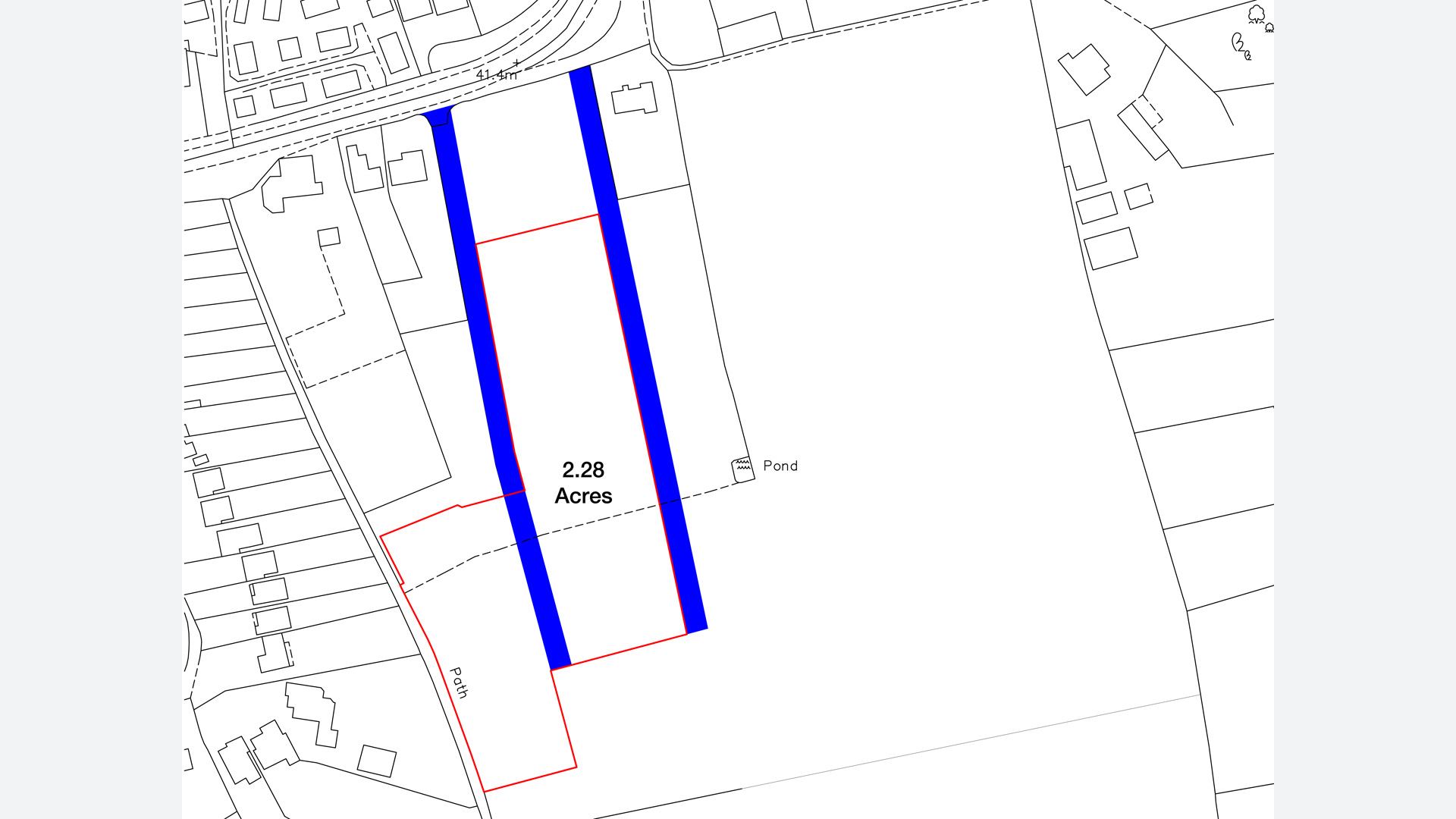 Land for sale in Crays Hill site plan