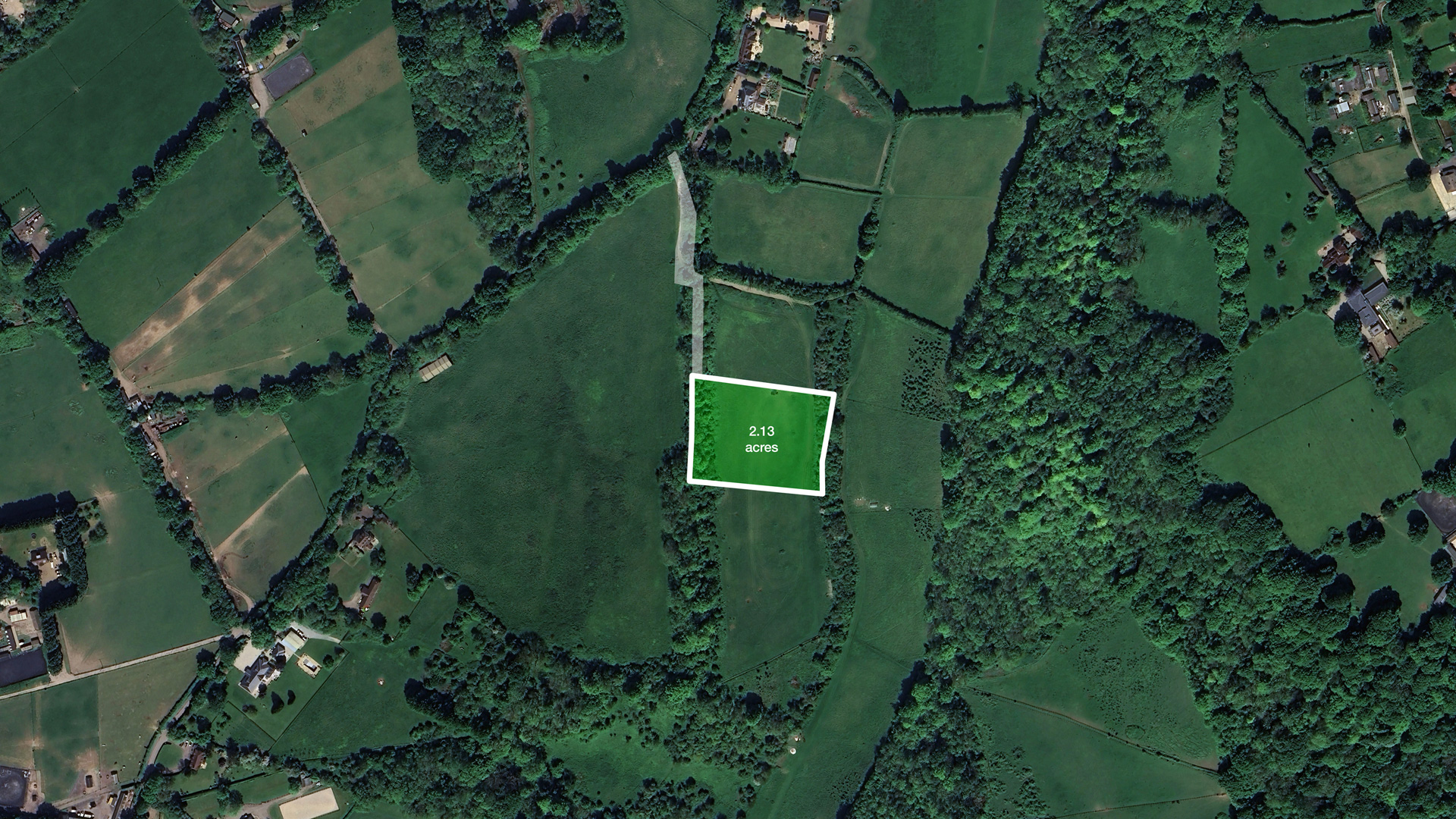 Land for sale in Cudham, Greater London aerial site plan