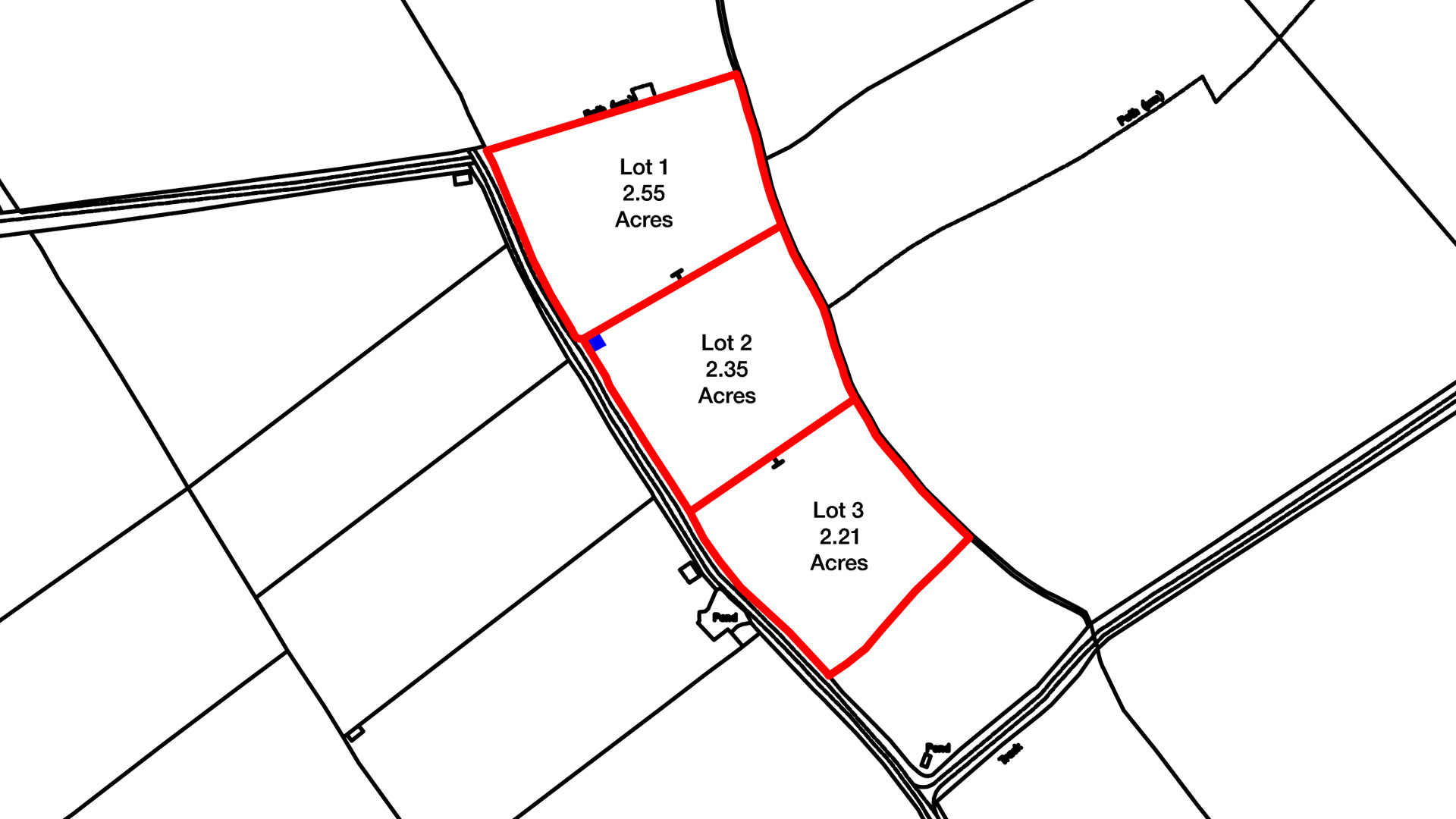 Land for sale at Draytonmead Farm site plan