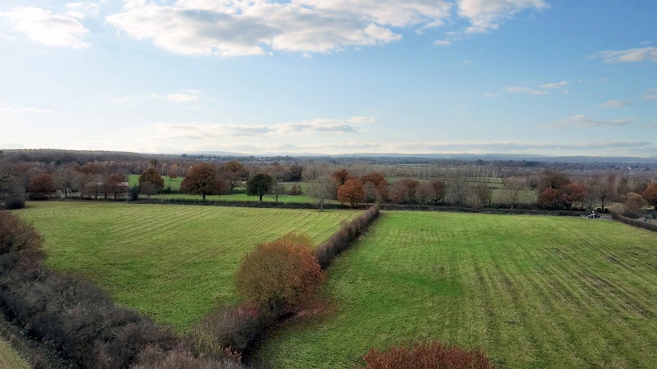 Land for sale in Edenbridge drone photo