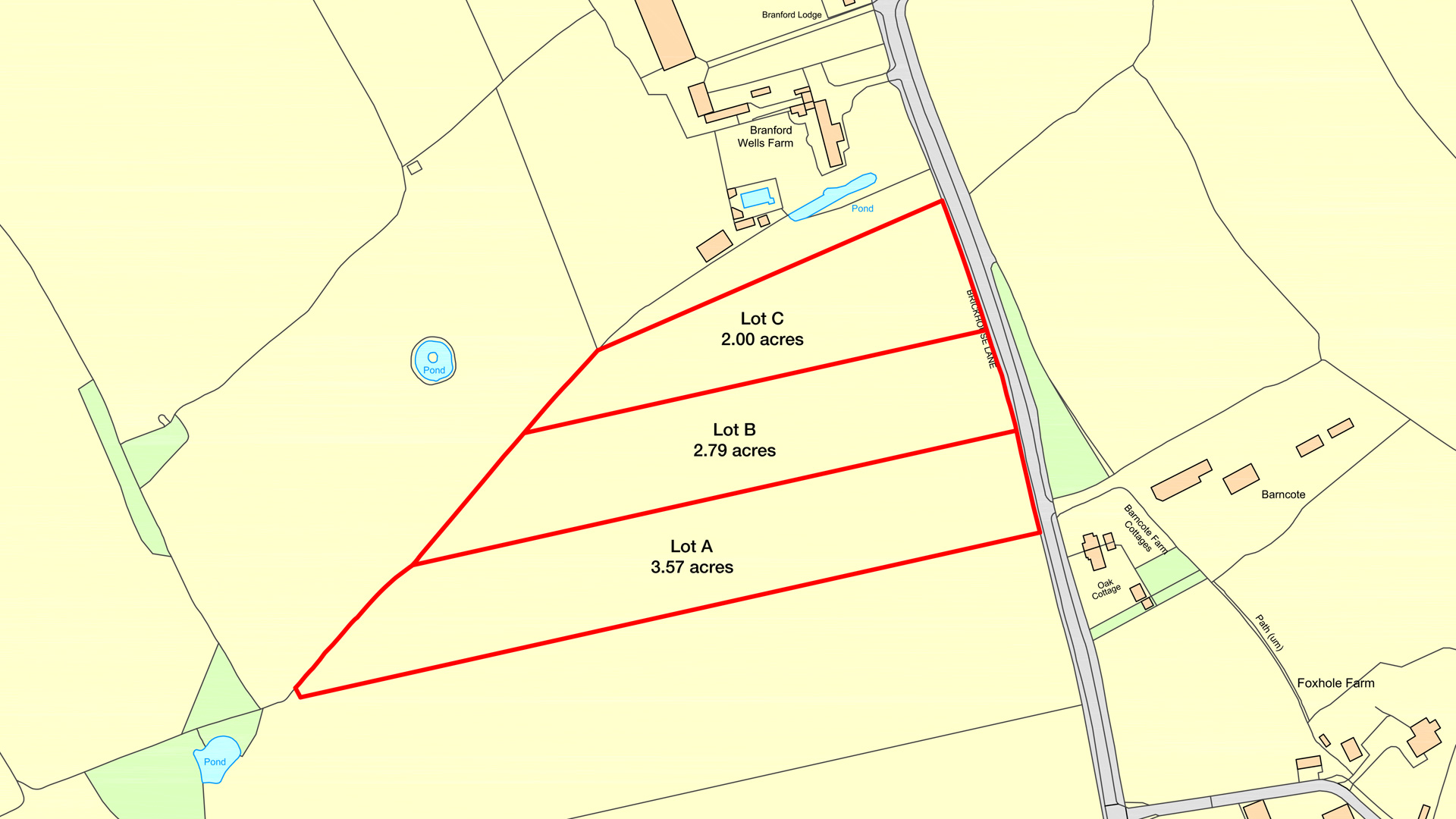 Land for sale in Newchapel, Lingfield site plan