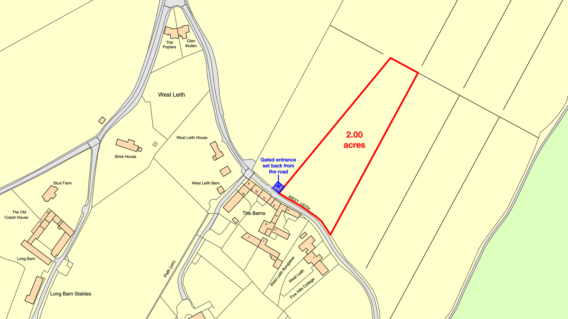 Land for sale in Tring site plan