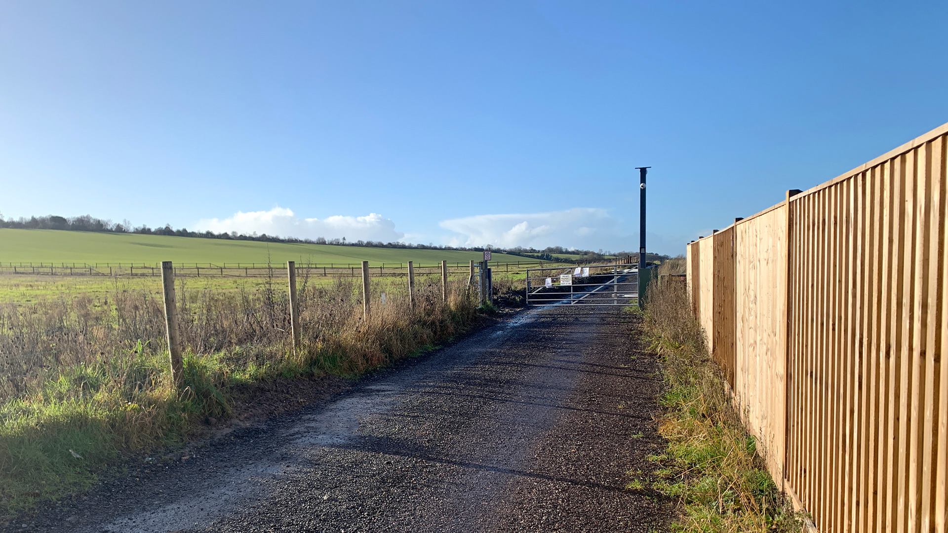 Land for sale in Wanborough, Guildford private track access