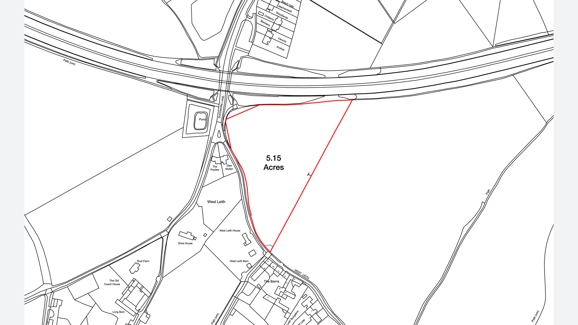 Land for sale in West Leith, Tring site plan