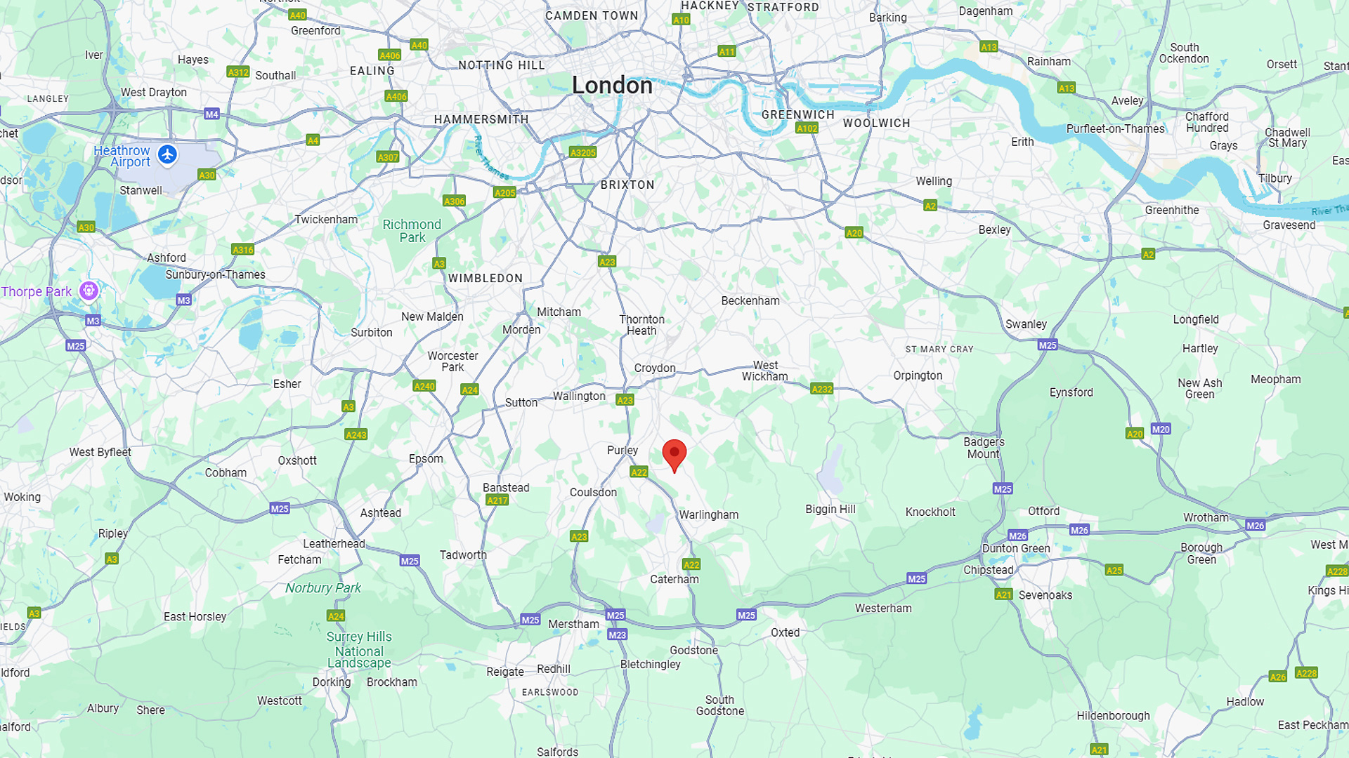Woodland for sale in London map